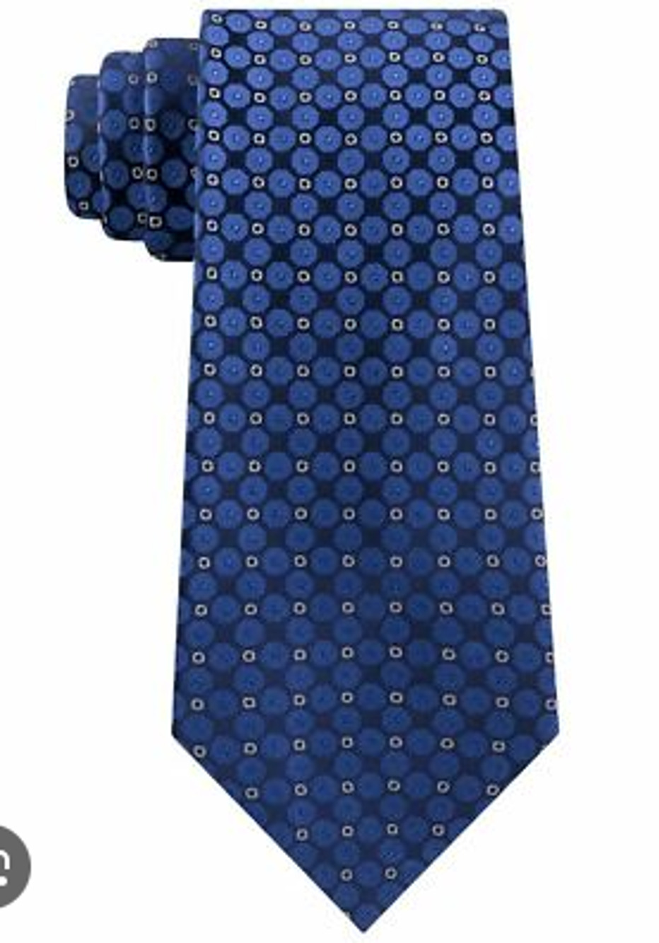 Kenneth Cole Reaction Tie Men's Silk Blend Geometric Pattern Dress Necktie NWT